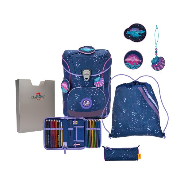 DerDieDas Schulranzen Set 5-tlg. Ergoflex Easy Deep Ocean