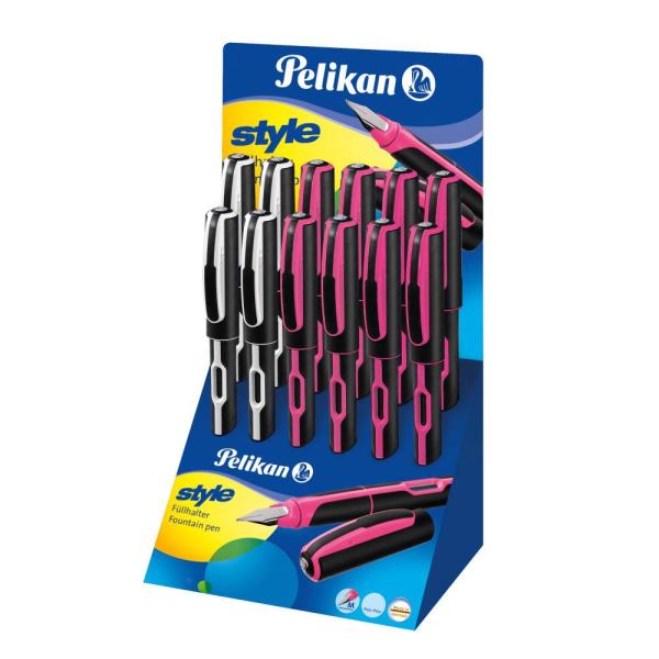 Pelikan Jugendfüller Style Black/Pink, 1 Füllhalter/ Füller