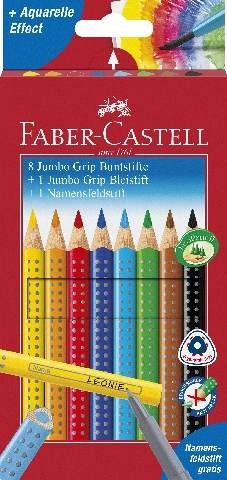 Faber-Castell Buntstift Jumbo Grip Promotionetui 8+1+1