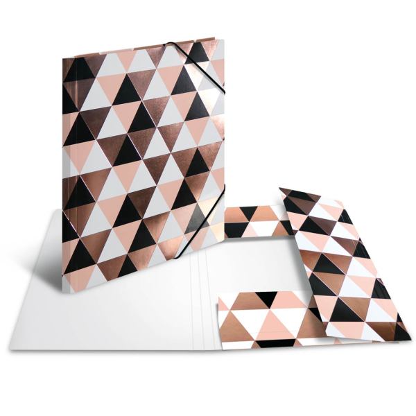 HERMA Sammelmappe A4 Pappe Rosegold Abstract