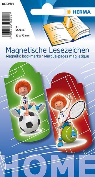 HERMA Magnetische Lesezeichen Sportler