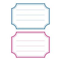 HERMA Schuletiketten neutral blau-roter Rand liniert 78x53mm
