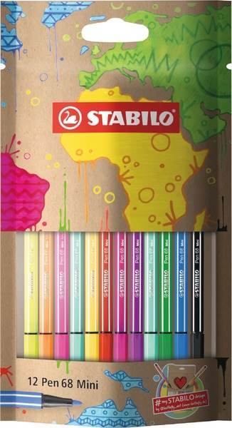 STABILO Fasermaler Pen 68 Mini mySTABILOdes 12 ST in 12 Farben