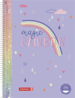 Brunnen Collegeblock A4 Lineatur 27 90g Magic Rainbow ** Brunnen Collegeblock A4 Lineatur 27 90g Magic Rainbow **