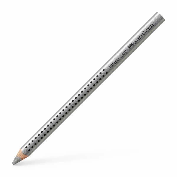 FABER-CASTELL Buntstift Jumbo Grip mit Namensfeld silber **