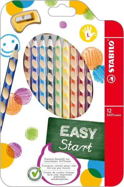 STABILO Farbstift- Etui 12 Easycolors Linkshänder