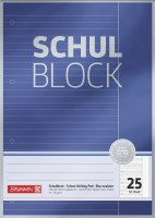 Brunnen Schulblock A4 90g 50 Blatt Lineatur 25 Premium ** Brunnen Schulblock A4 90g 50 Blatt Lineatur 25 Premium **