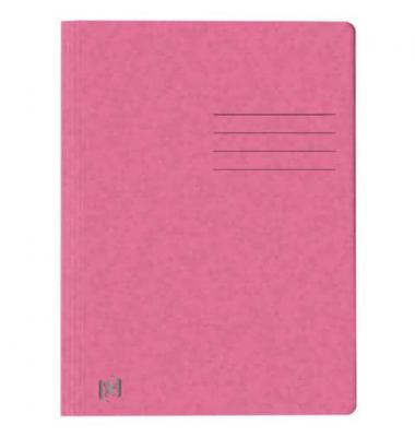 Oxford Top File + A4 Schnellhefter beidseitiges Beschriftungsfeld rosa