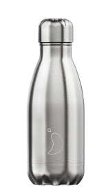 CHILLY`S Trinkflasche Bottle Stainless Steel Silver 260ml