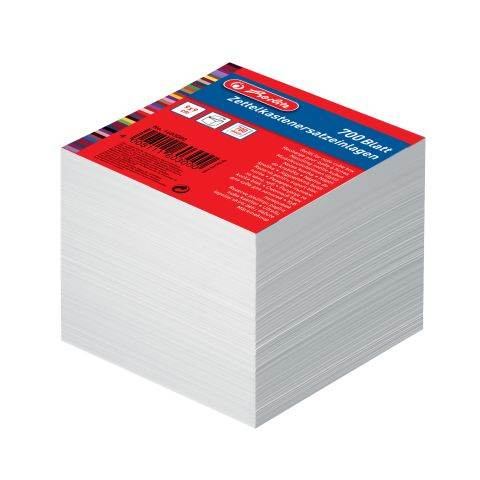 Herlitz Zettelkastenersatzeinlagen 700b Blatt 9x9 cm weiß eingeschweißt