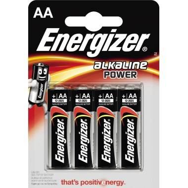 Energizer Batterie Alkaline Power - AA Mignon - 4 St./Pack.