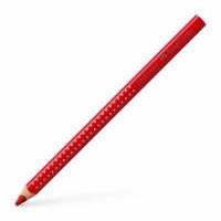 FABER-CASTELL Buntstift Jumbo Grip mit Namensfeld geraniumrot hell **