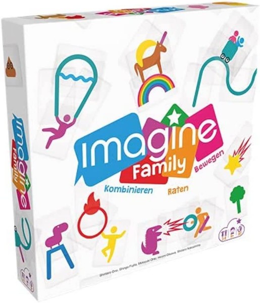 Asmodee - Imagine Family - Familienspiel - Kartenspiel