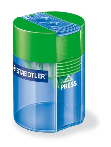 STAEDTLER Doppelspitzdose Grün/Blau