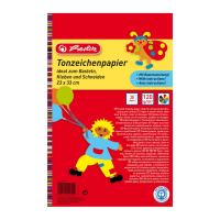 Herlitz Tonzeichenpapier - 23 x 33 cm / A4 - 20 Blatt - farbig sortiert Herlitz Tonzeichenpapier - 23 x 33 cm / A4 - 20 Blatt - farbig sortiert