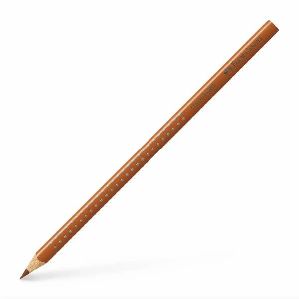 FABER-CASTELL Buntstift Colour Grip mit Namensfeld ocker gebrannt **