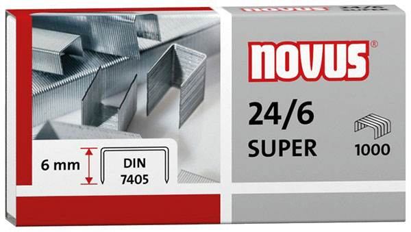 NOVUS Heftklammern 24/6 DIN SUPER - 1000 Stück