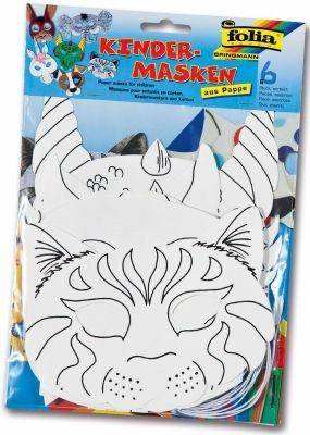 Kindermaske Tiere aus Pappe