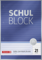 Brunnen 	Schulblock A4 Lineatur 21, liniert  50 Blatt Premium