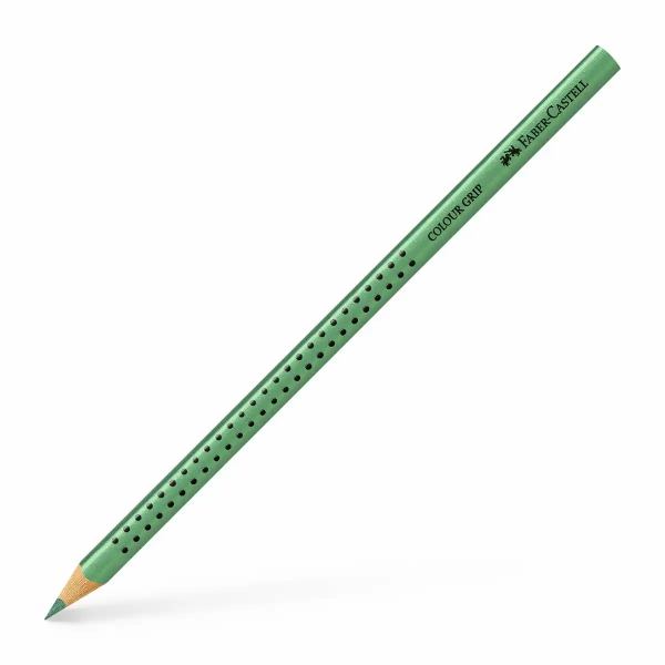 FABER-CASTELL Buntstift Colour Grip metallic grün **