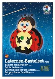 Laternen-Bastelset rund "Marienkäfer"