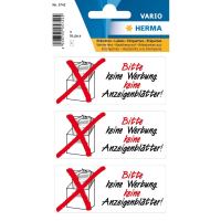 Hinweisetiketten "Bitte keine Werbung Anzeigenblätter" wetterfest 3 St. Hinweisetiketten "Bitte keine Werbung Anzeigenblätter" wetterfest 3 St.