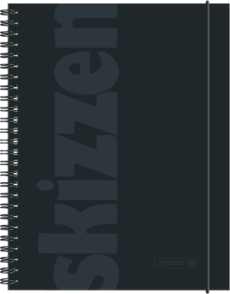 Brunnen Notizbuch A5 dot Lack sw Flexibook