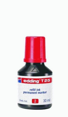 edding Nachfülltinte T25 rot 30 ml für edding Permamentmarker