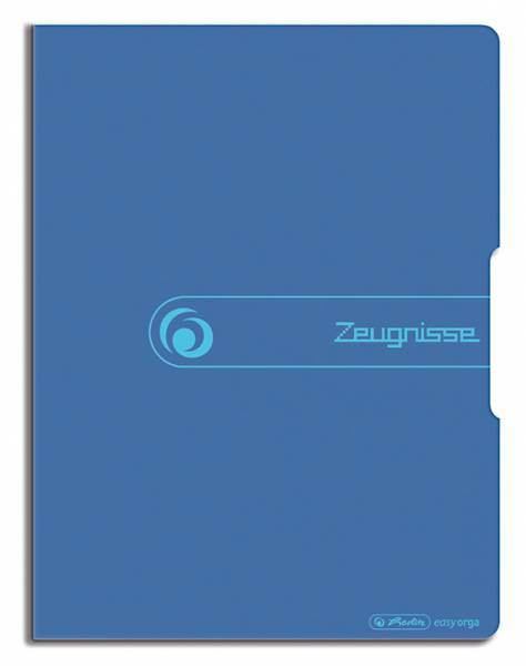 Herlitz Zeugnismappe / Sichtbuch PP A4 blau