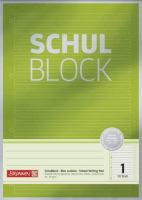 BRUNNEN Schulblock A4, Lineatur 01, 50 Blatt, Premium, 90g BRUNNEN Schulblock A4, Lineatur 01, 50 Blatt, Premium, 90g