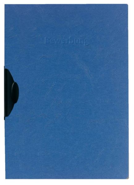 Herlitz Bewerbungsmappe A4 blau Express-Clip 30 Baltt