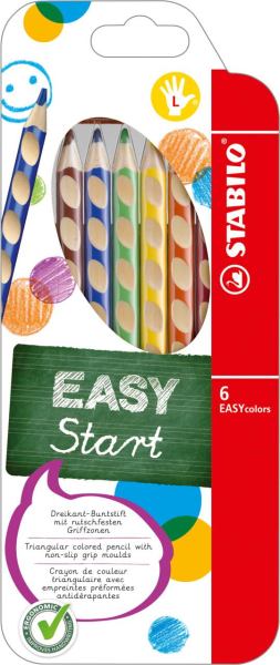 STABILO Ergonomischer Dreikant-Buntstift EASYcolors Etui