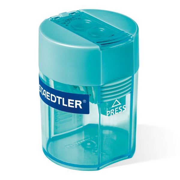 STAEDTLER Doppelspitzdose rund - cyan