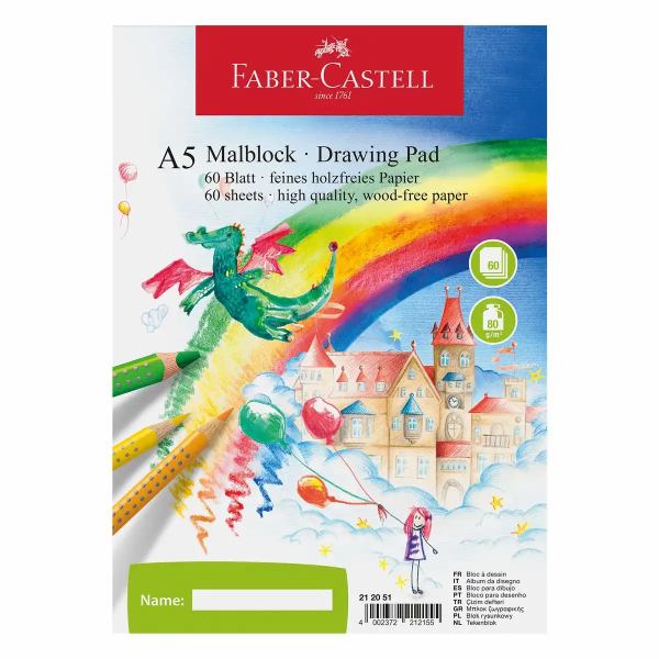 Faber-Castell Malblock A5 FSC-Mix - 60 Blatt **