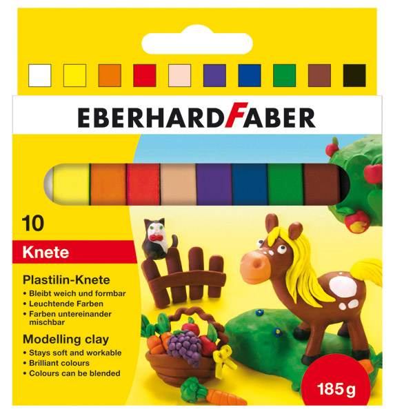 EBERHARD FABER Colori Plastilin-Knete sortiert - 10er Box
