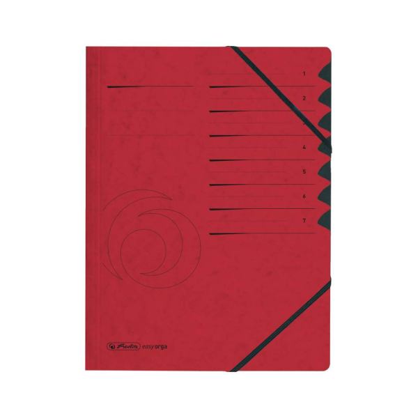 Herlitz Ordnungsmappe 1-7 - Quality - rot
