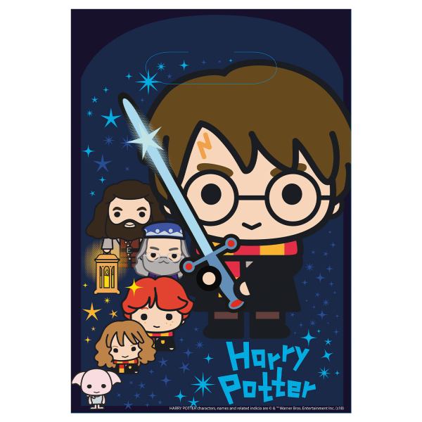 8 Party Geschenktüten Harry Potter Plastik 23,4 x 16,2 cm