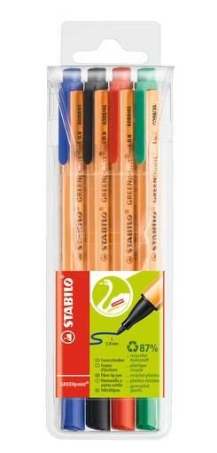 STABILO Tintenschreiber GREENpoint Etui 4 St/ 4 Farben