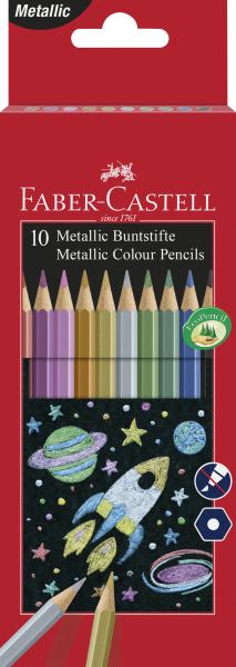 EBERHARD FABER Buntstift metallic 10er Kartonetui