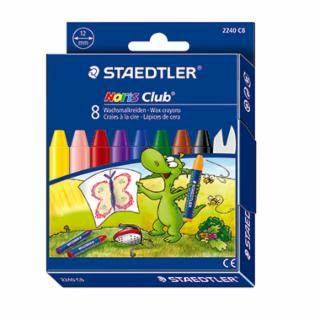 STAEDTLER Noris Club, Wachsmalkreide im Etui 8St.