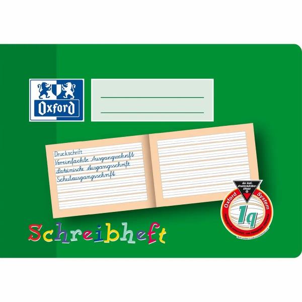 Oxford Schreibheft Lineatur 1q liniert 16 Blatt DIN A5 quer **