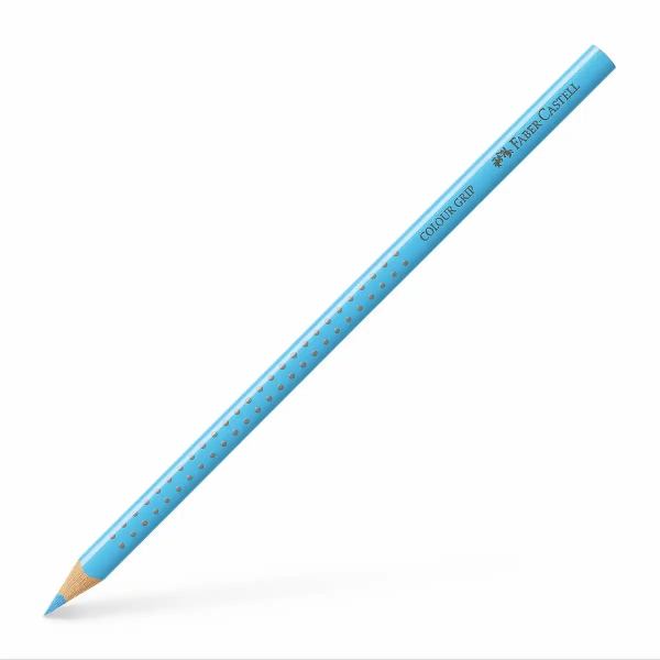 FABER-CASTELL Buntstift Colour Grip mit Namensfeld indanthrenblau **