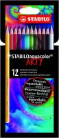 STABILO Farbstift aquacolor Kartonetui ARTY 12St/12 Farben ** STABILO Farbstift aquacolor Kartonetui ARTY 12St/12 Farben **