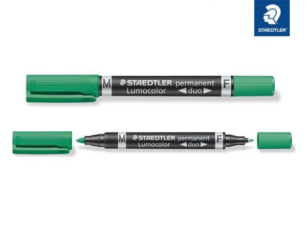 STAEDTLER Permanentmarker Lumocolor® duo, grün