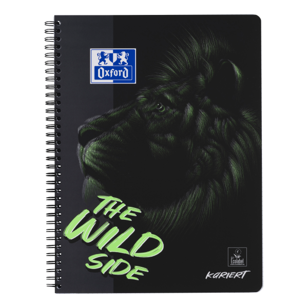 Oxford Limited Edition 2022 Wild Side A4+ Collegeblock, Lineatur 28, 80 Blatt