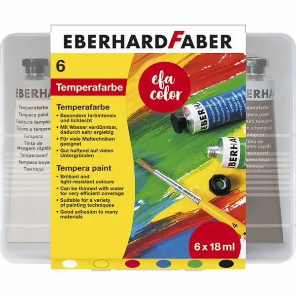 EBERHARD FABER Tempera Tuben 6er Etui 18ml **