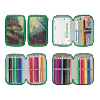 Idena Schüleretui Triple Dinosaurier 47teilig Idena Schüleretui Triple Dinosaurier 47teilig