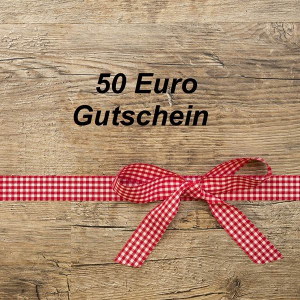 50 Euro Gutschein für Ihren nächsten Einkauf