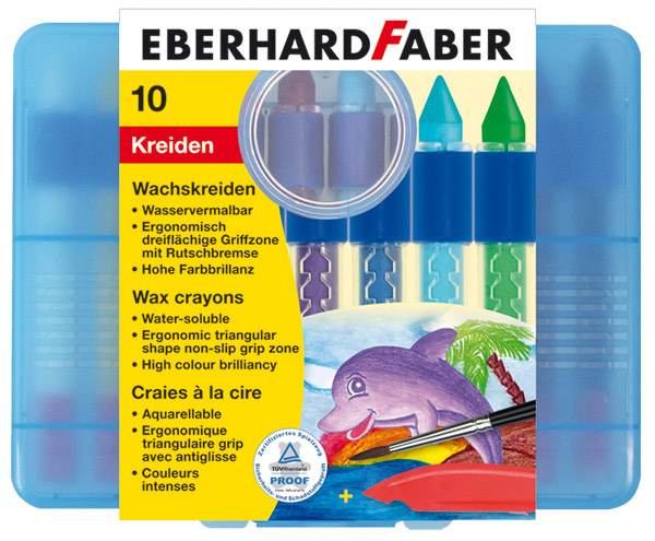 EBERHARD FABER WINNER Wachsmalkreide wasserfest, rund - 10er Box