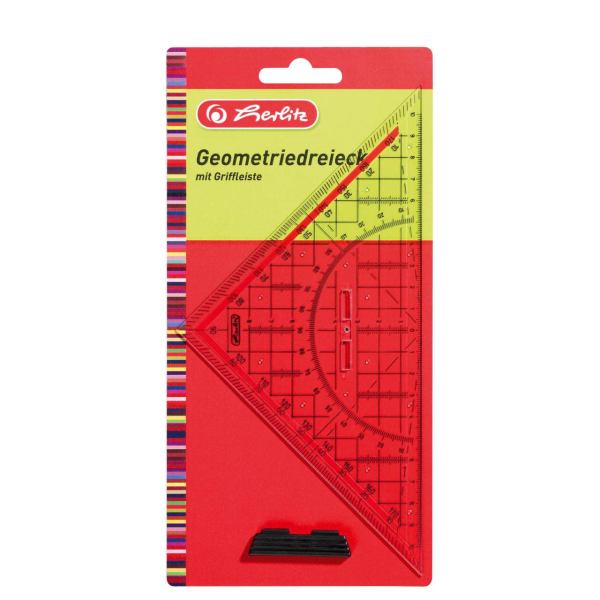 herlitz Geometrie-Dreieck groß mit Griff 25 cm **